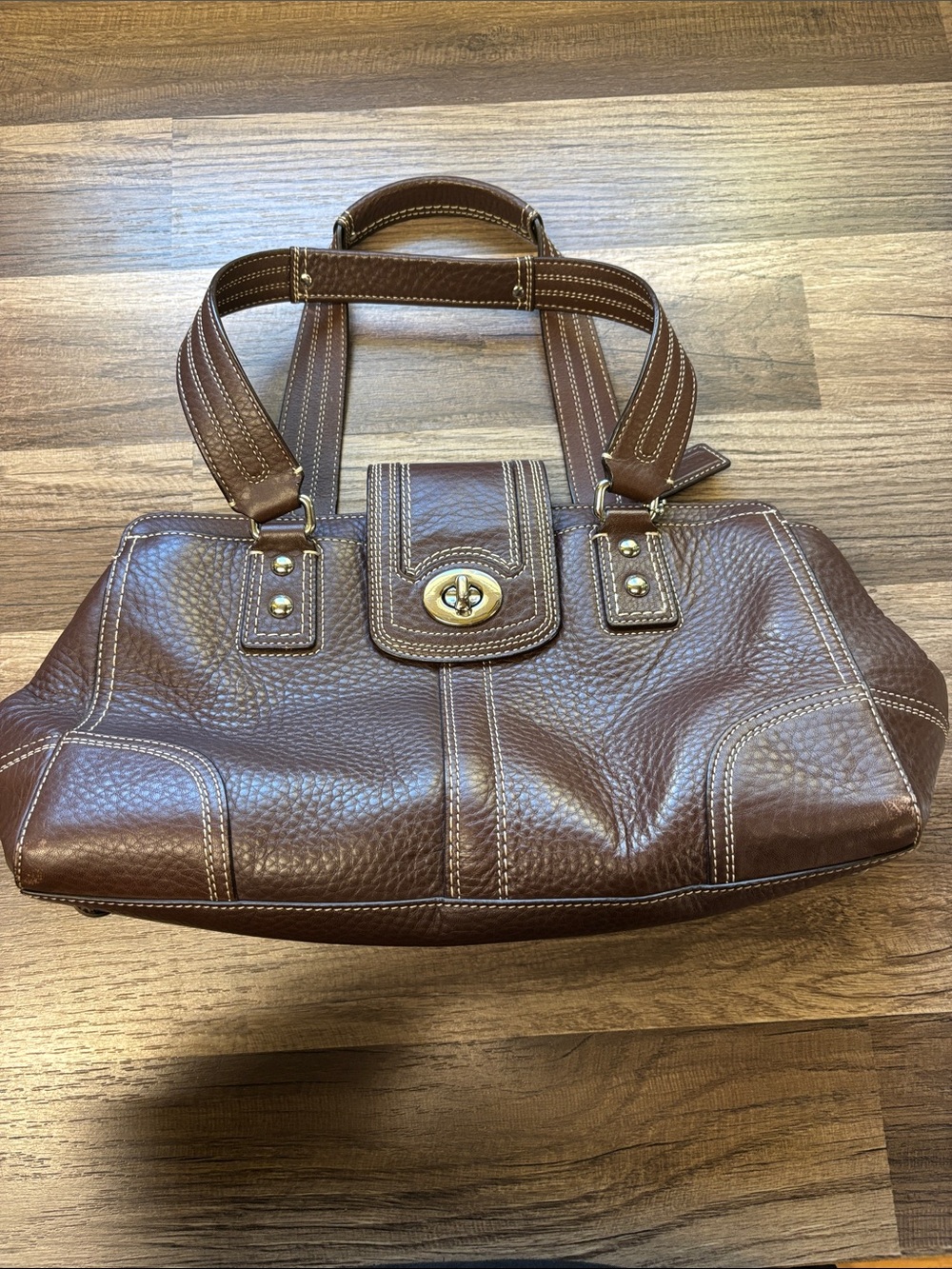 Vintage Coach Hamptons leather shoulder bag #F13961
